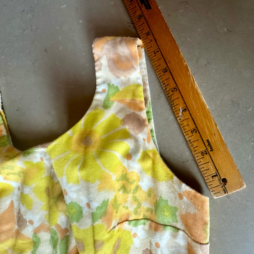 Mister Robert’s Vintage 1970 1960 60s 70s Floral Sleeveless Dress with Belt 12 - Picture 16 of 16